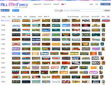 Tablet Screenshot of games2012.allmyfaves.com