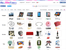 Tablet Screenshot of giftguide.allmyfaves.com